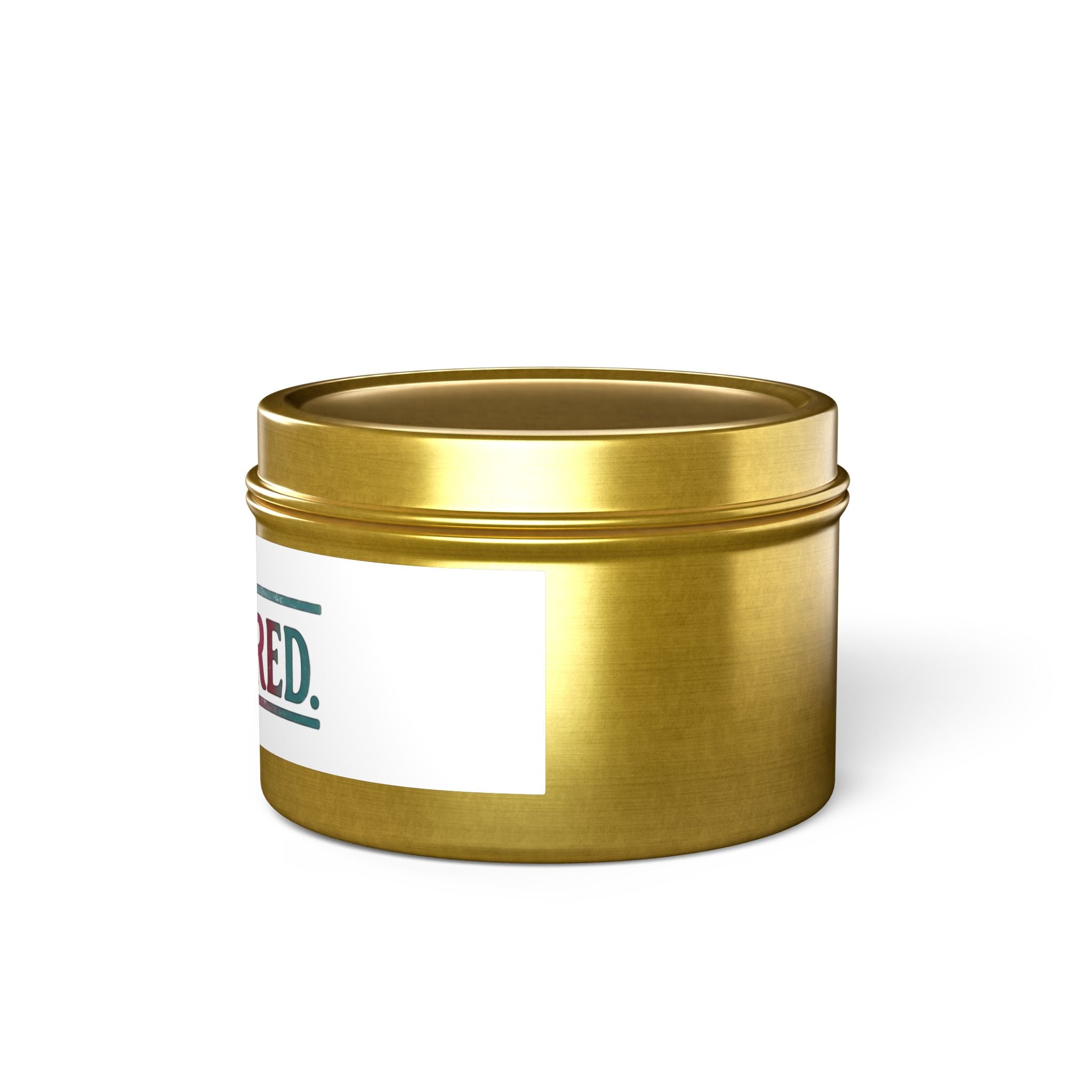 Treasured Tin Candle – Scented Travel Candle with Colorful Retro Label