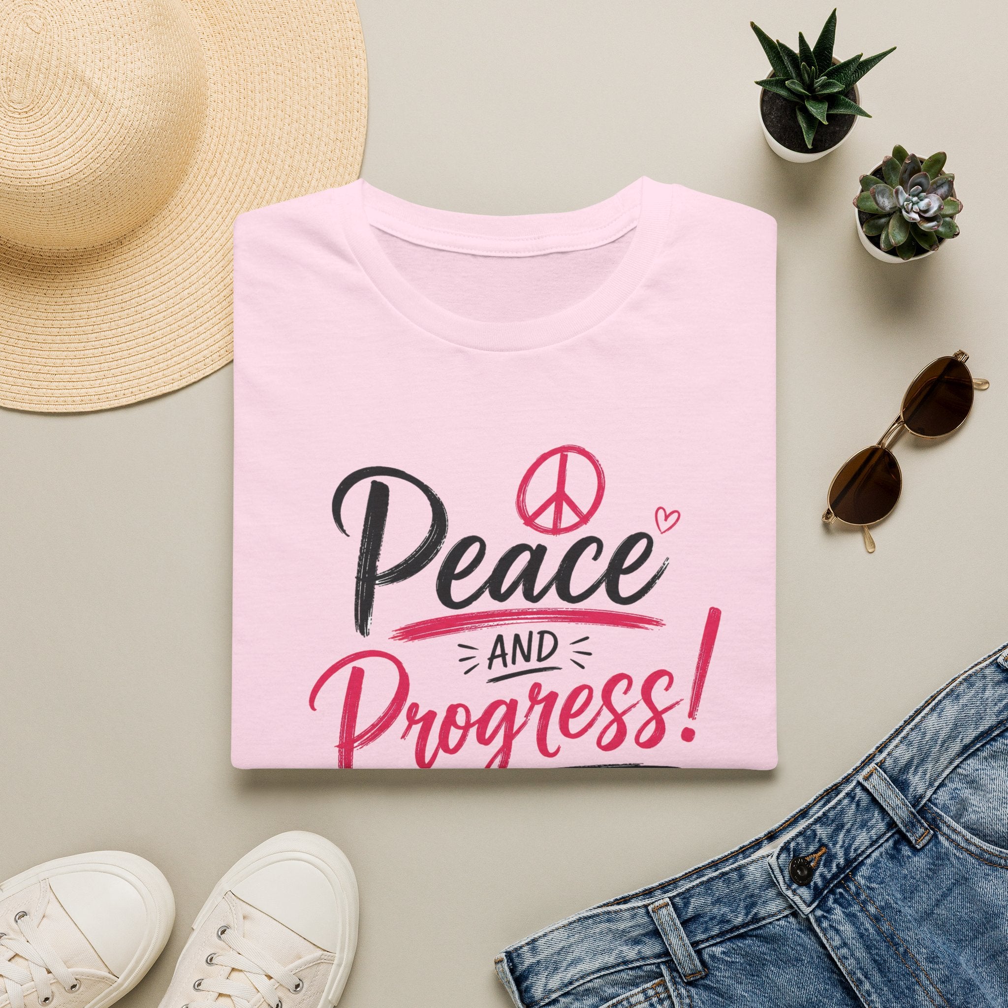 Peace & Progress Unisex Softstyle Tee | 12 Colors, S–4XL