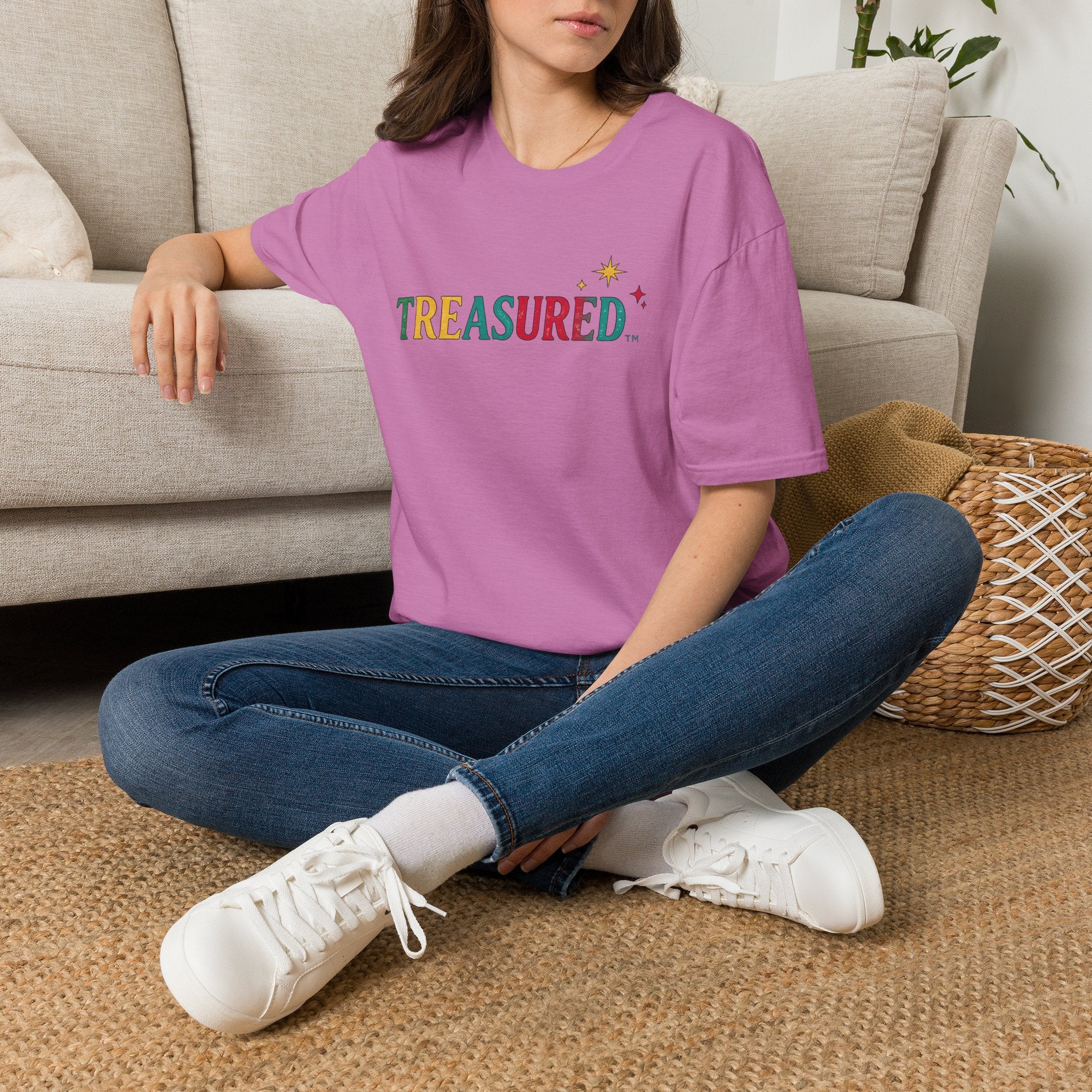 T-Shirt — 'Treasured' Colorful Retro Graphic Tee