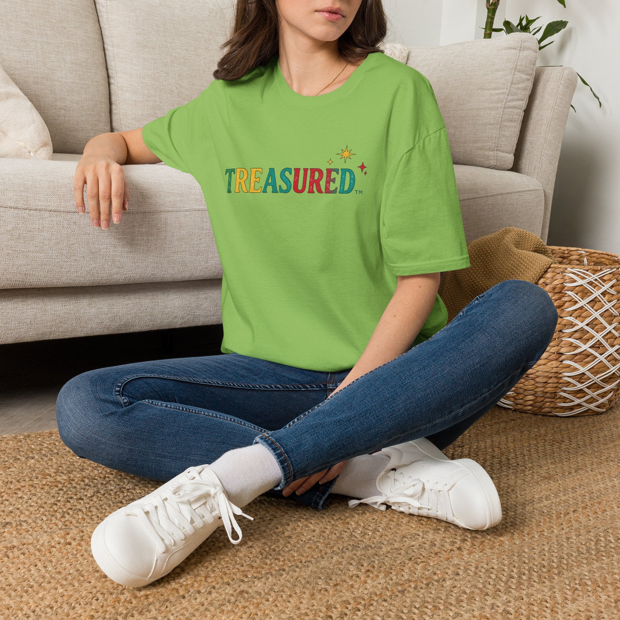 T-Shirt — 'Treasured' Colorful Retro Graphic Tee