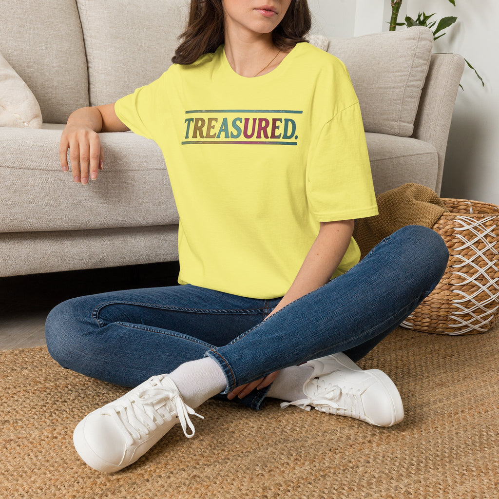 T-Shirt — 'Treasured' Colorful Retro Graphic Tee