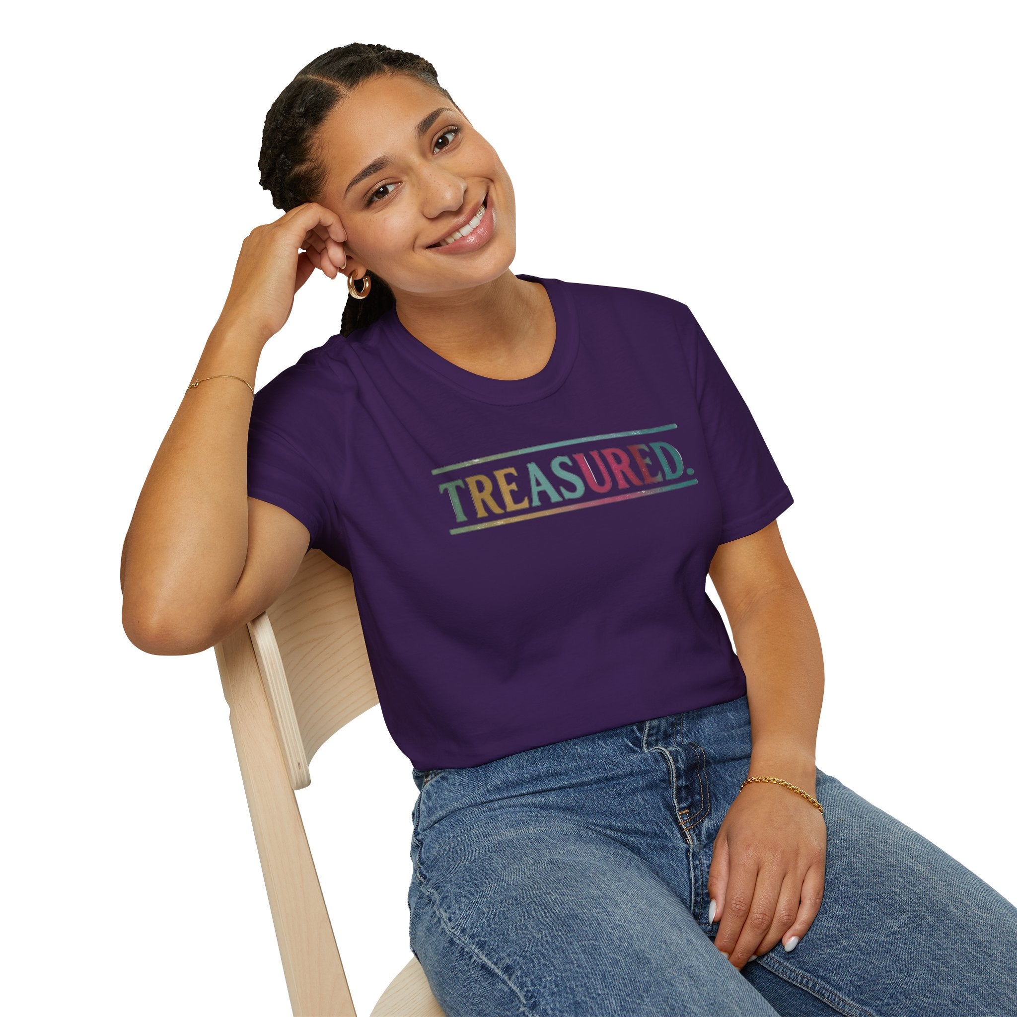 T-Shirt — 'Treasured' Colorful Retro Graphic Tee