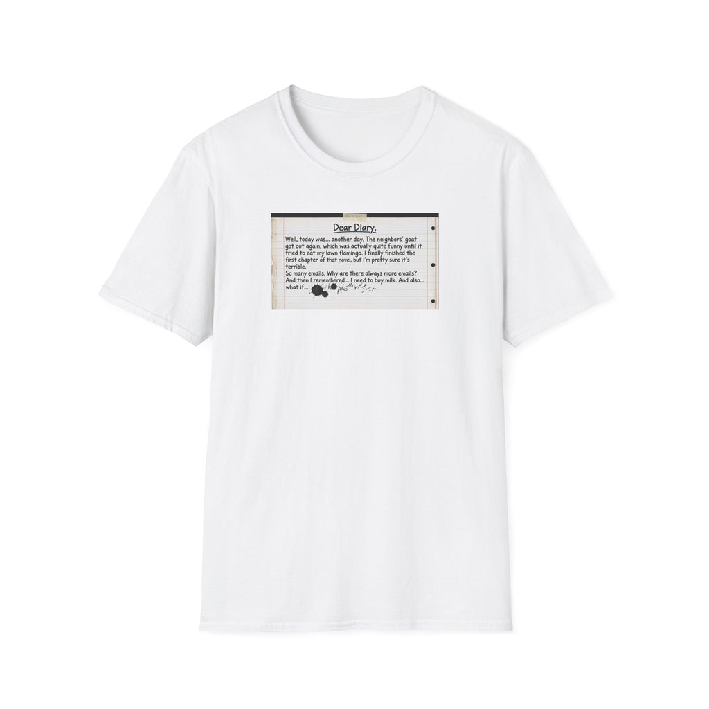 T‑Shirt — Funny "Dear Diary" Journal Quote Tee (Relatable Humor Gift)