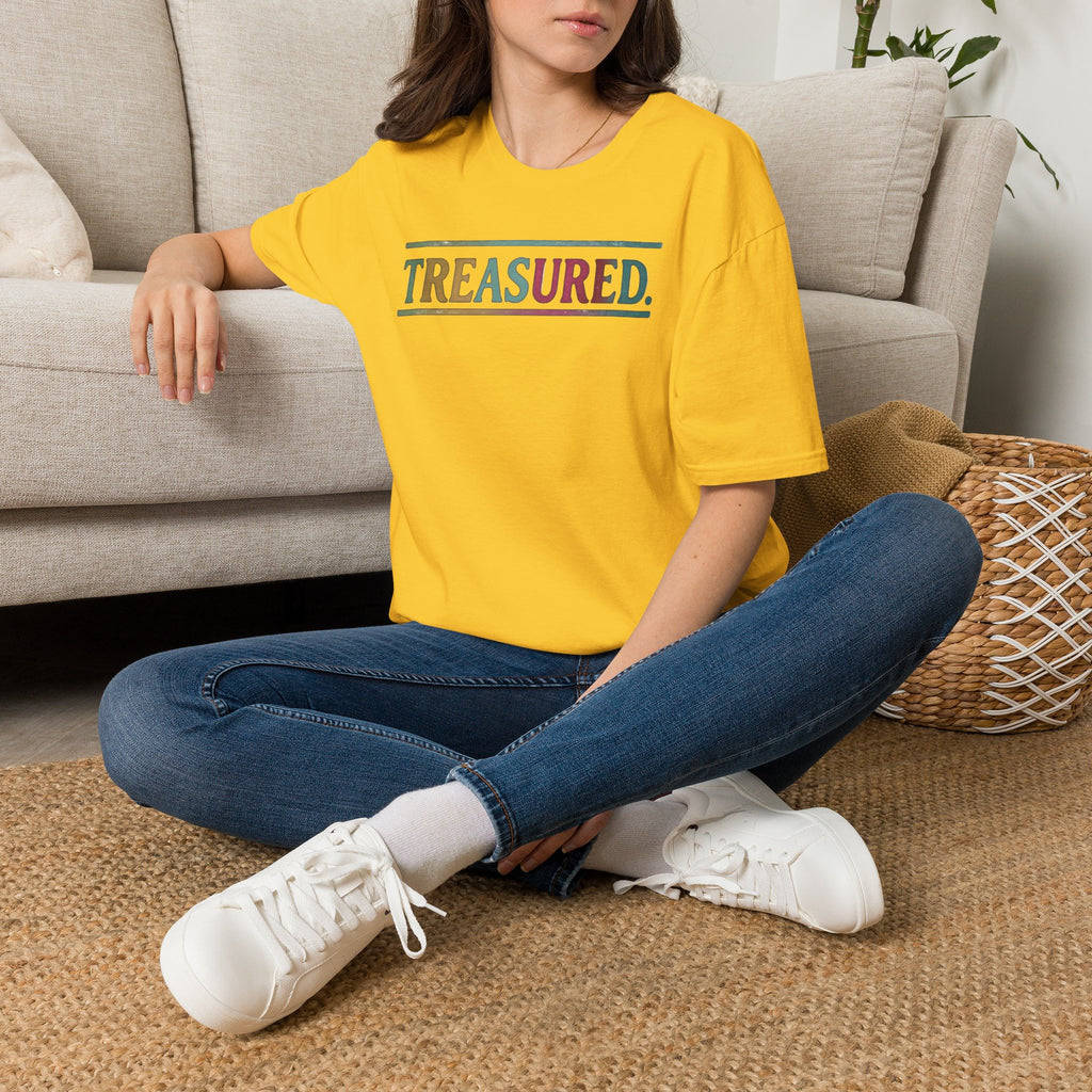 T-Shirt — 'Treasured' Colorful Retro Graphic Tee