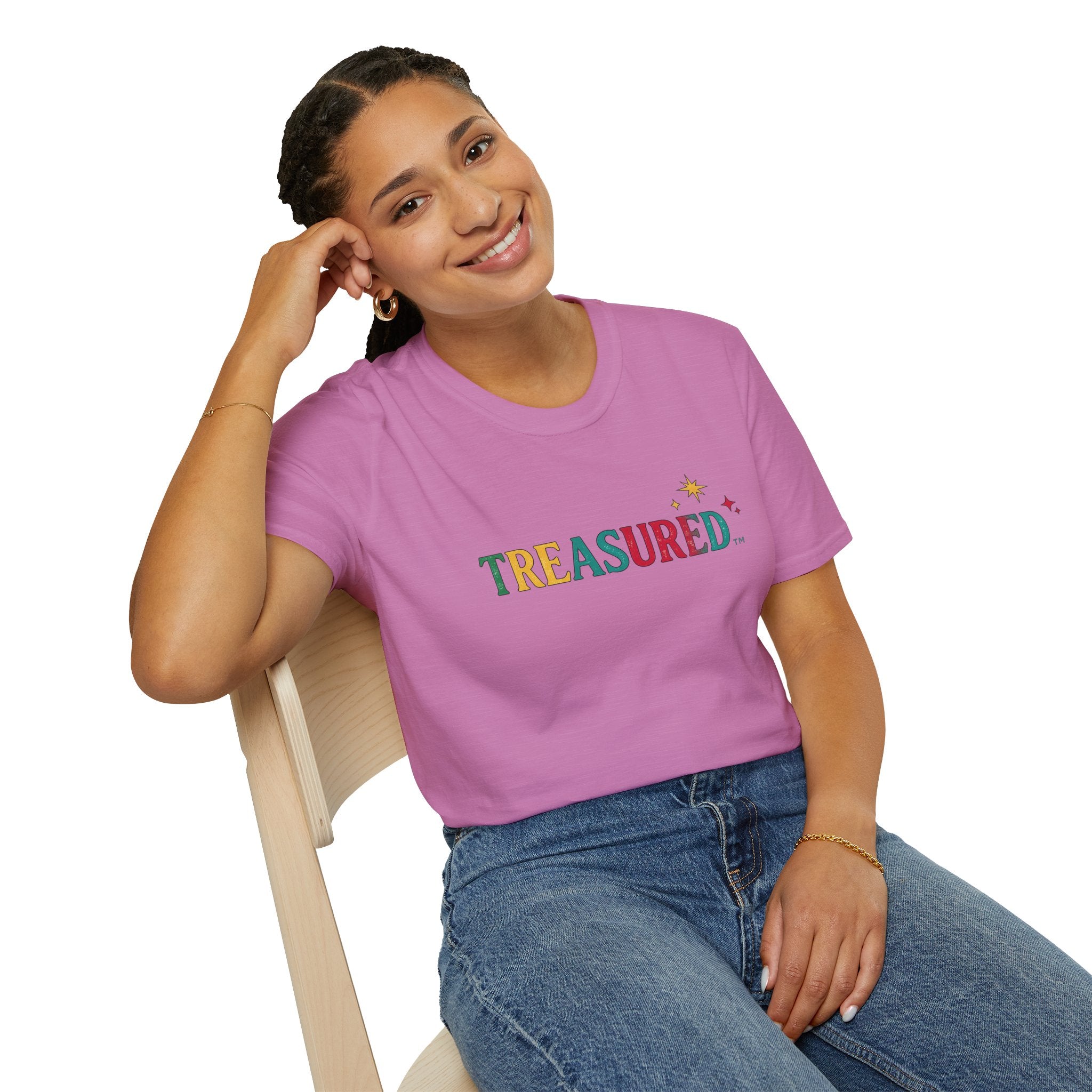 T-Shirt — 'Treasured' Colorful Retro Graphic Tee