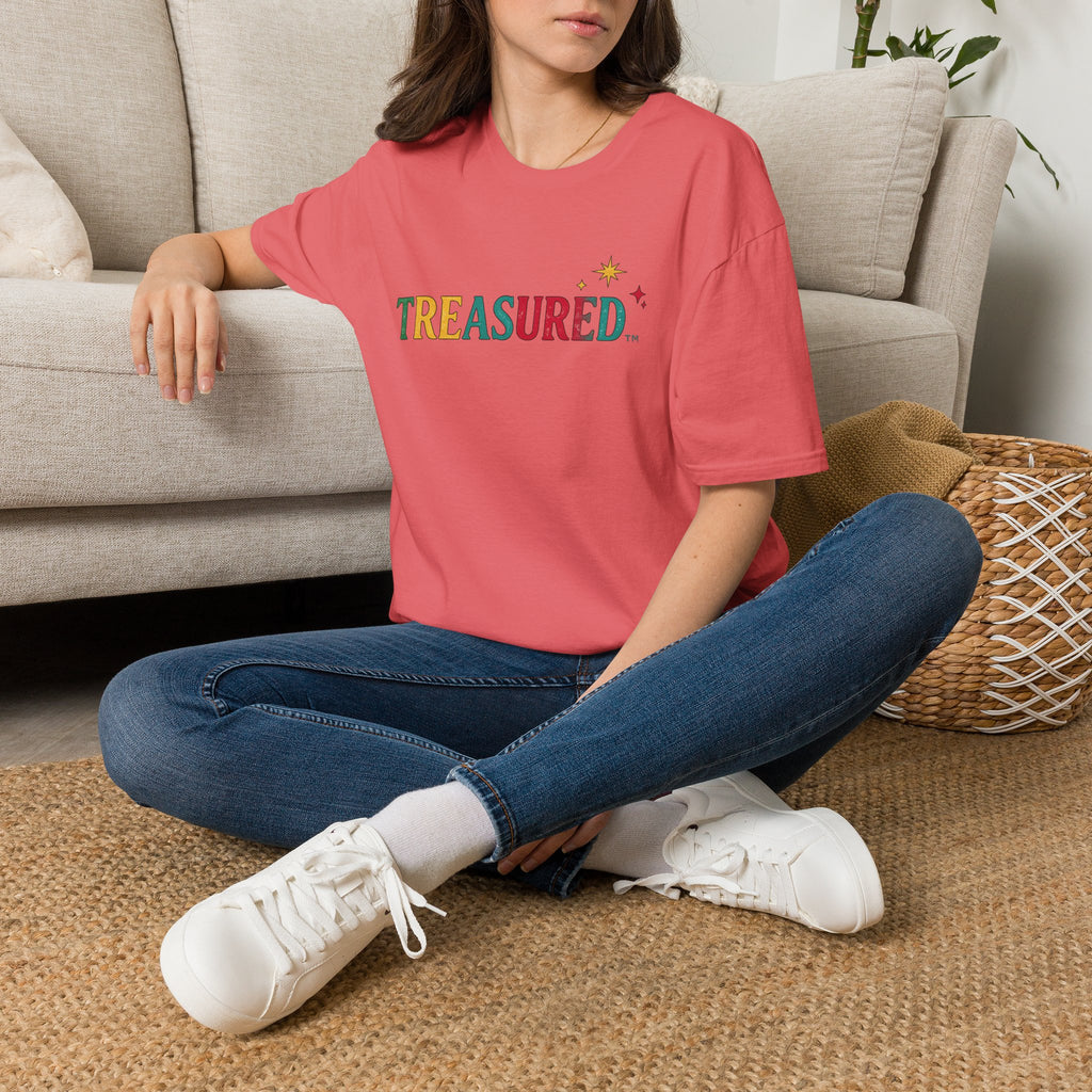 T-Shirt — 'Treasured' Colorful Retro Graphic Tee