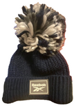 Reebok Baby Navy Ribbed Pom-Pom Beanie (0-3 Months)