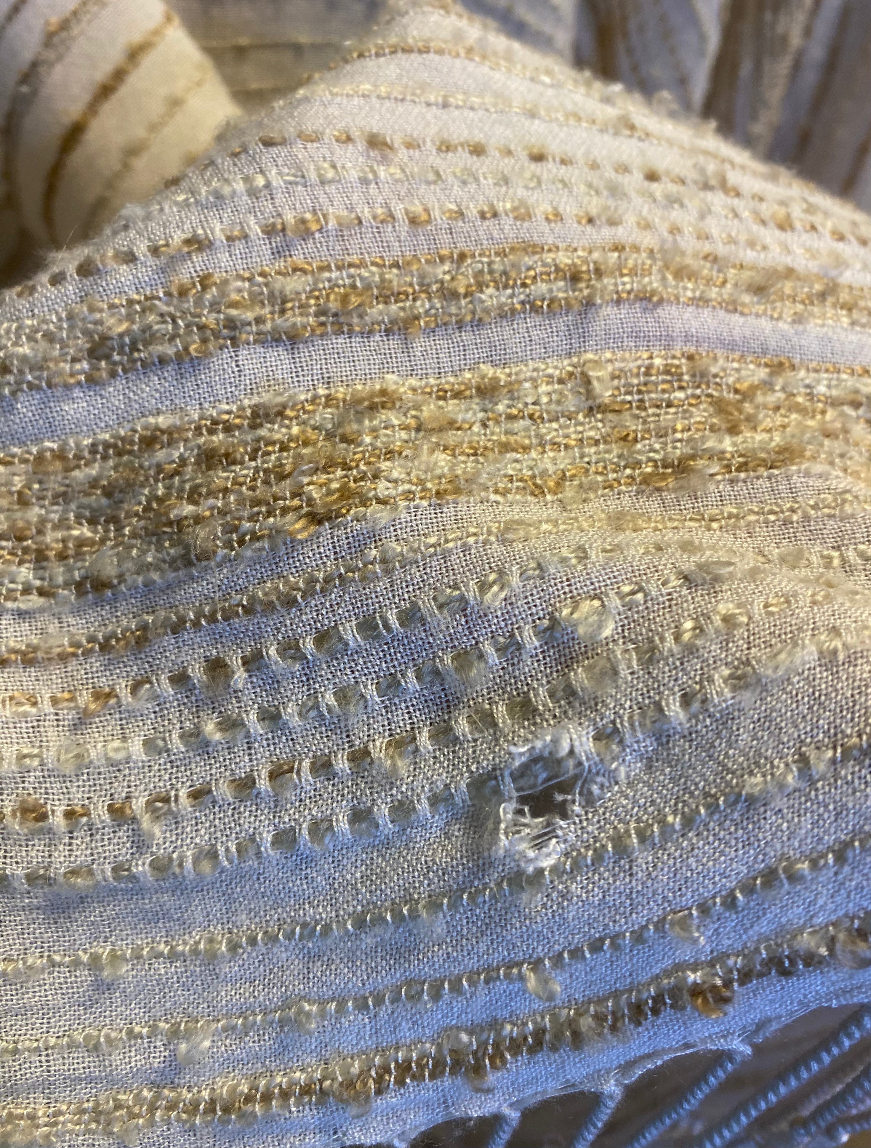 Cream & Gold Fringe Wrap