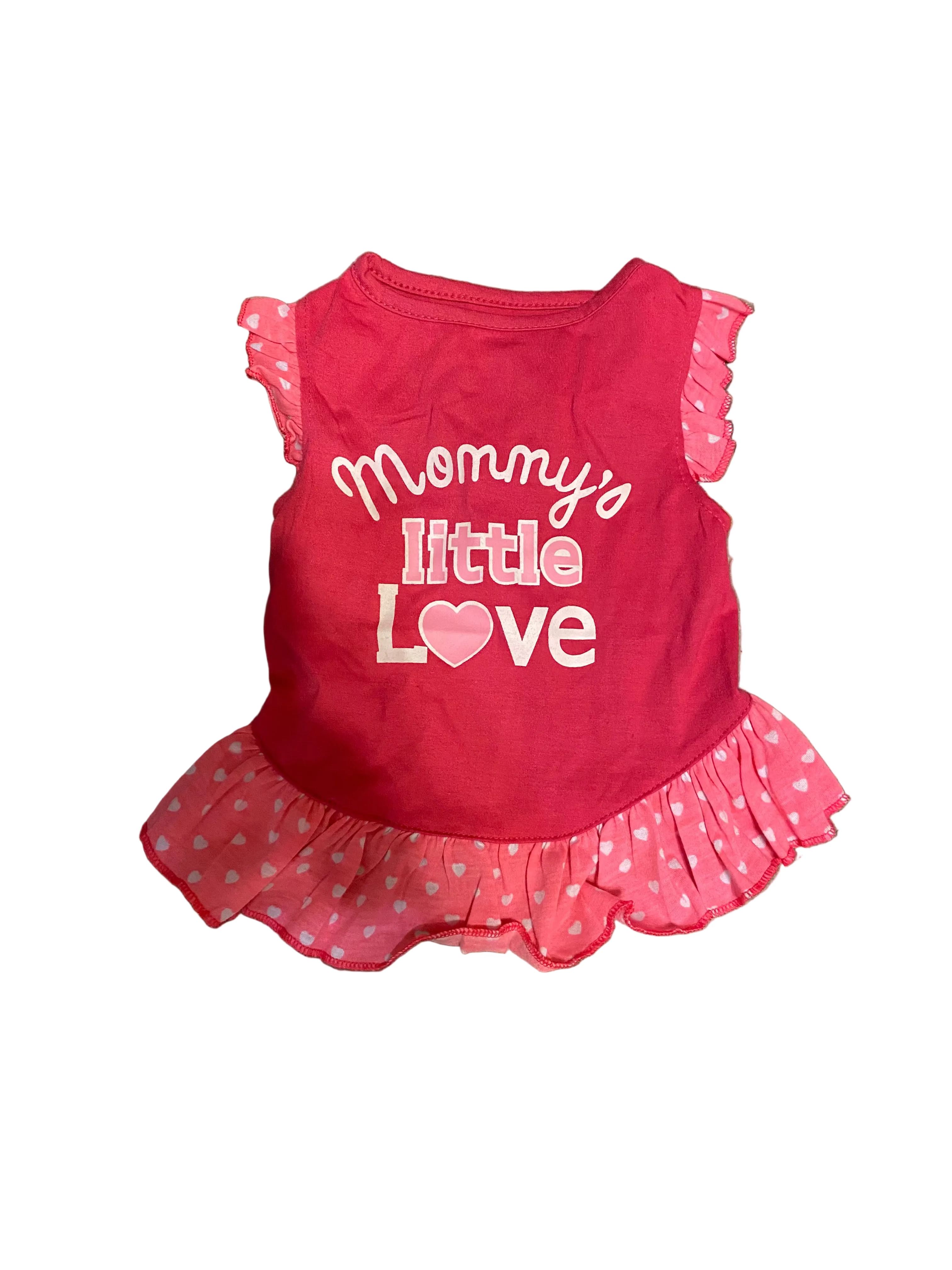 Mommy's Little One Dog Dress — Small/Medium  (XL 12-18lbs) - 15.7 inches (Set of 2)