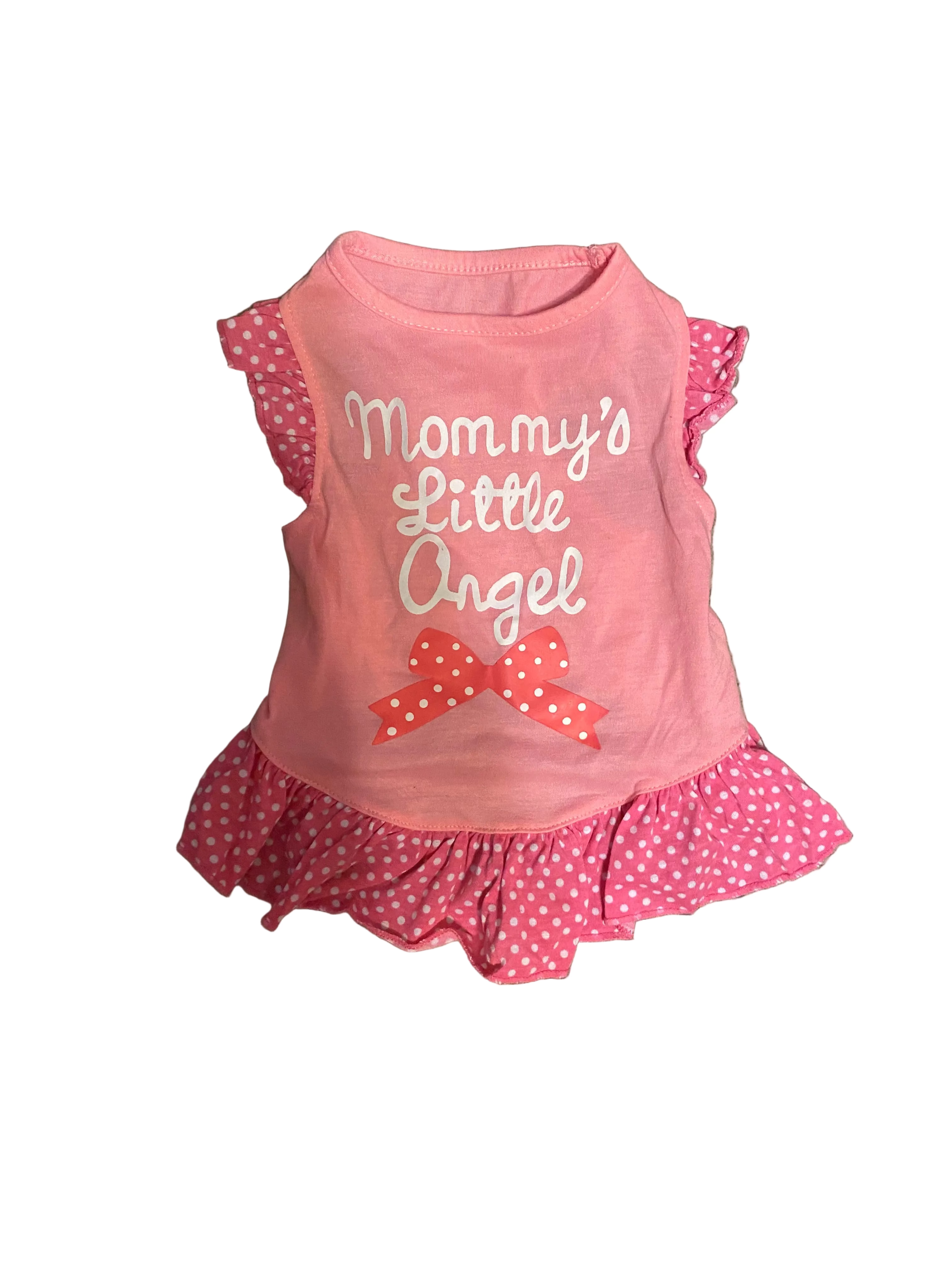 Mommy's Little One Dog Dress — Small/Medium  (XL 12-18lbs) - 15.7 inches (Set of 2)