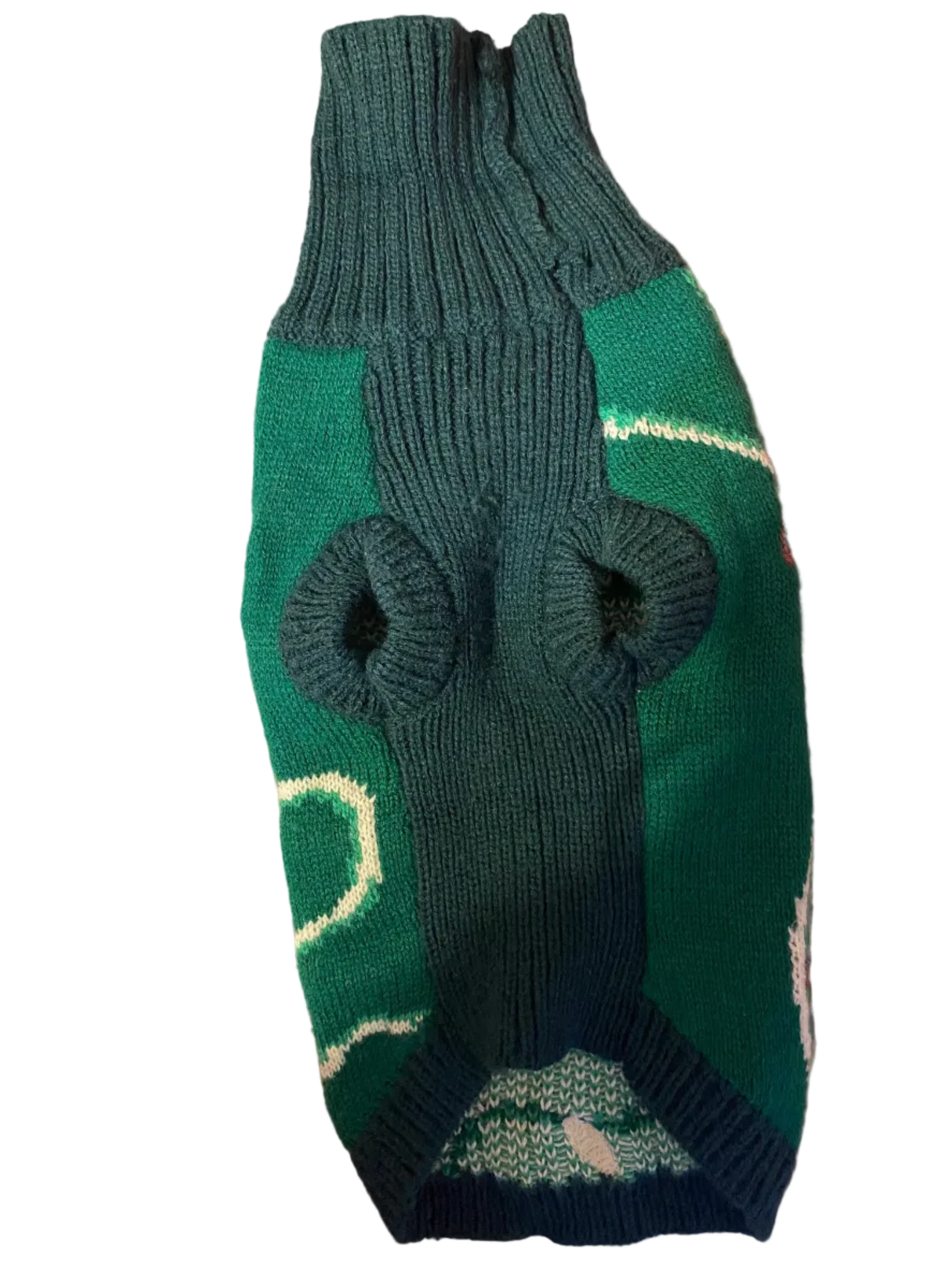 "Let's Get Lit" Dog Christmas Sweater — Small/Medium Size Pup (12-18lbs)