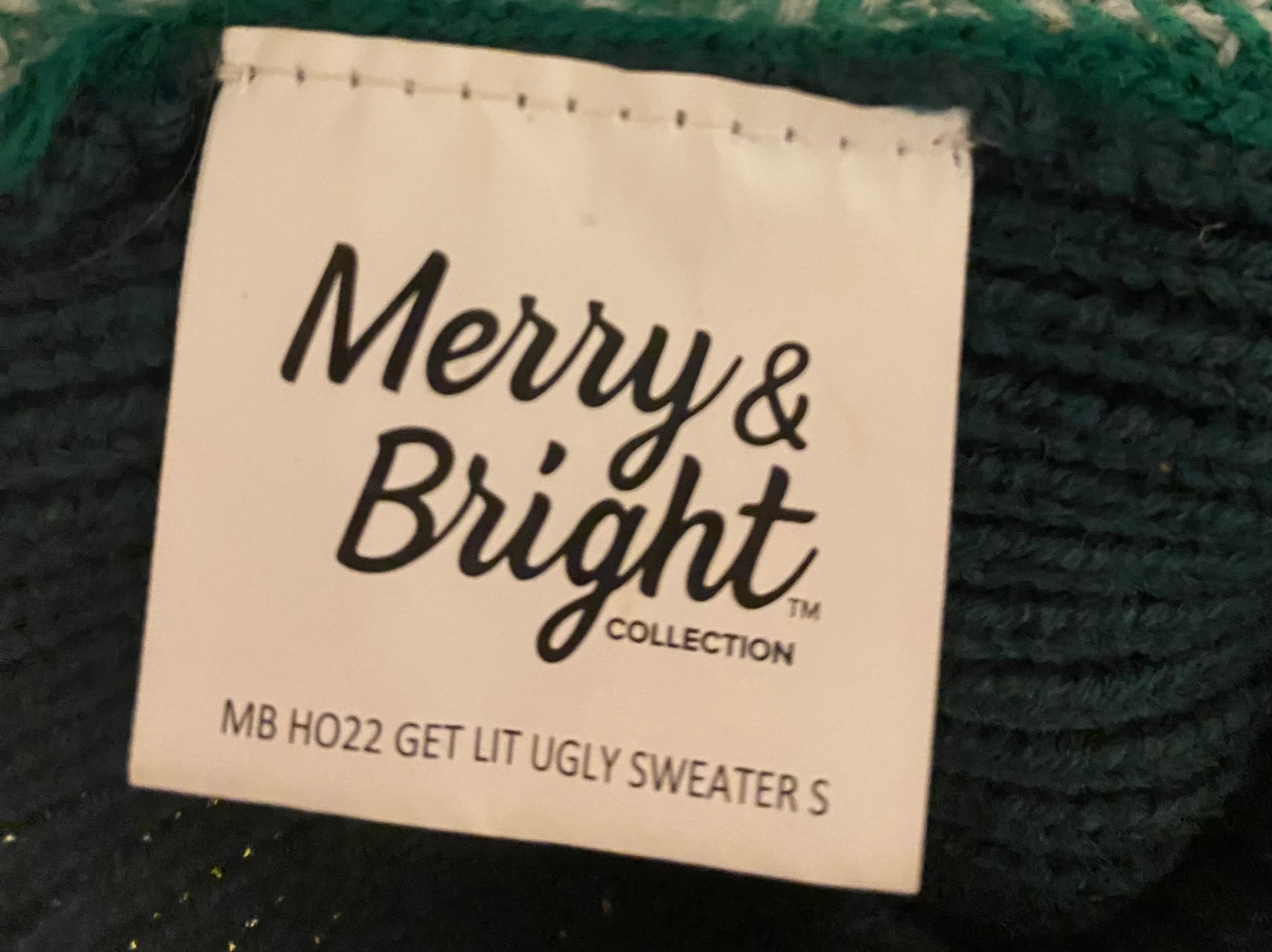 "Let's Get Lit" Dog Christmas Sweater — Small/Medium Size Pup (12-18lbs)
