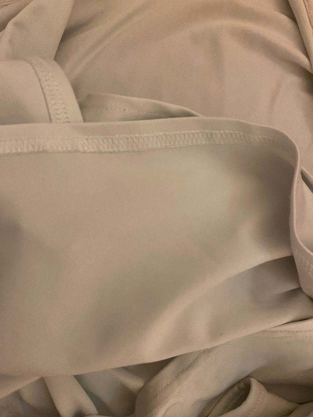 Bebe White Satin Slip Dress — Size Medium