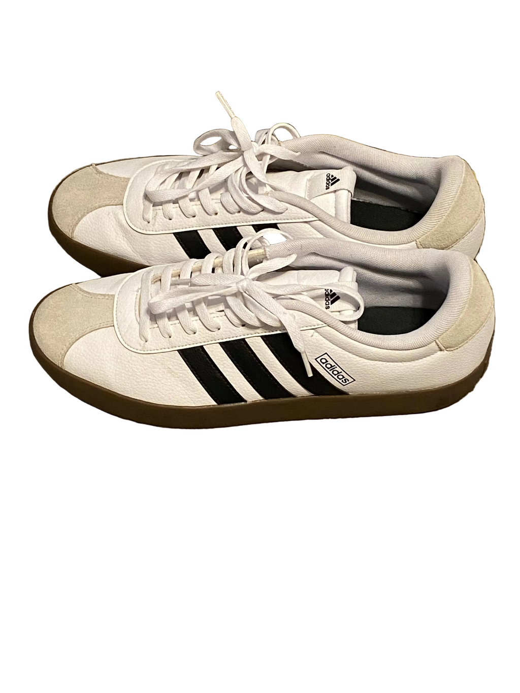 Adidas VL Court Sneakers | White & Black | Size 13
