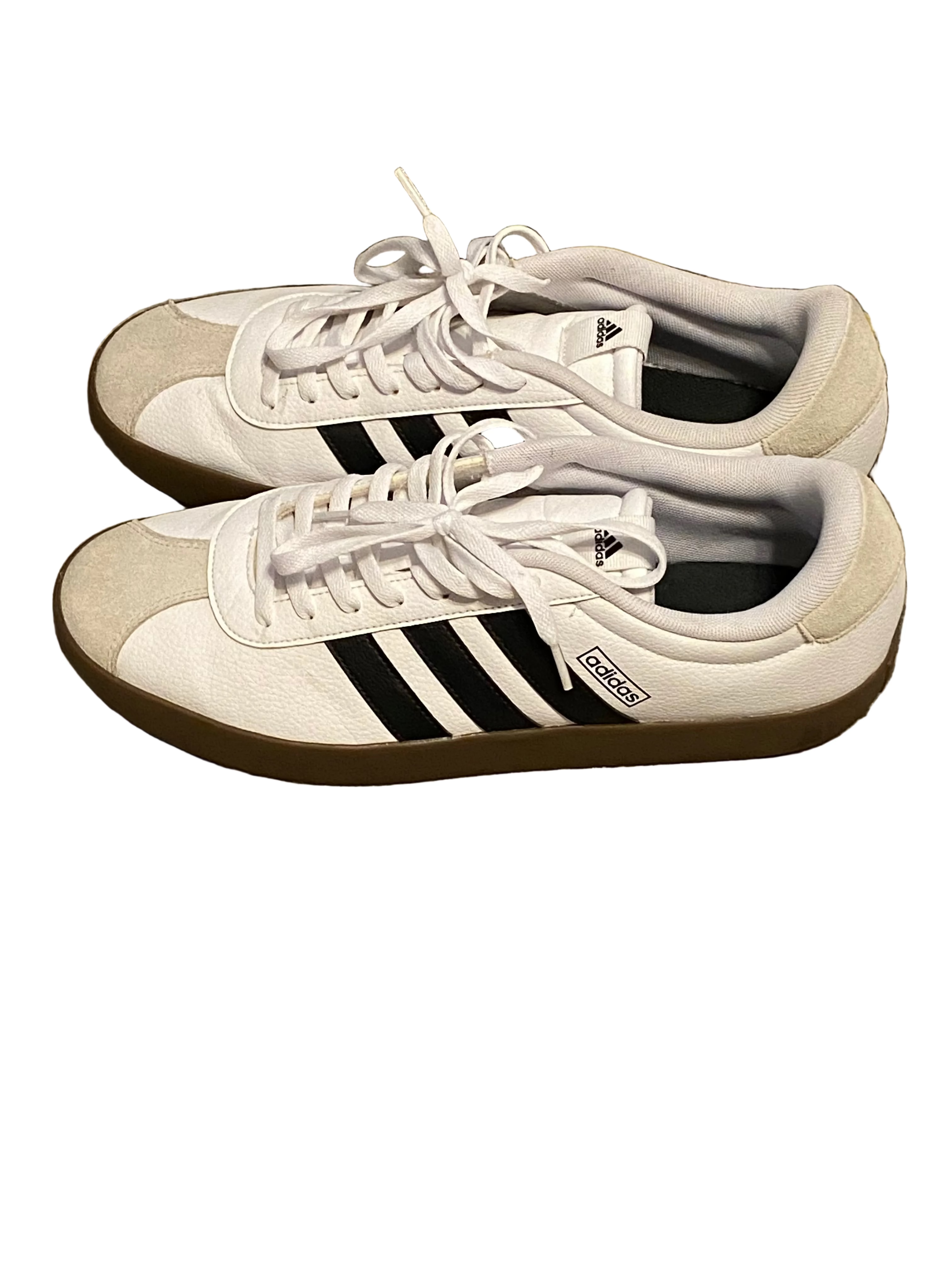 Adidas VL Court Sneakers | White & Black | Size 13