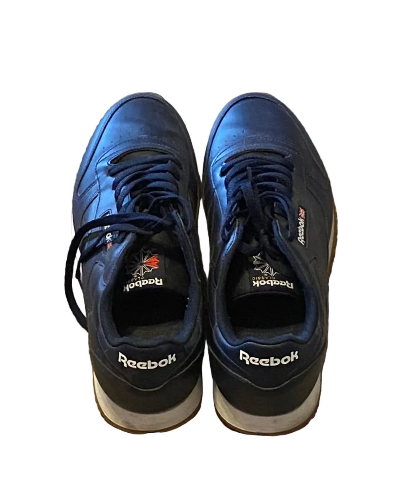 Reebok Classic Leather Sneakers — Navy Blue | Men's Size 13 | Preloved