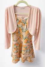 Floral Dress with Bolero Cardigan Set thumbnail 2