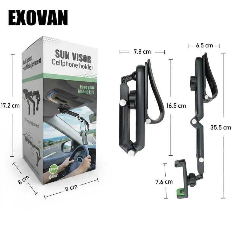Adjustable Car Visor Phone Mount