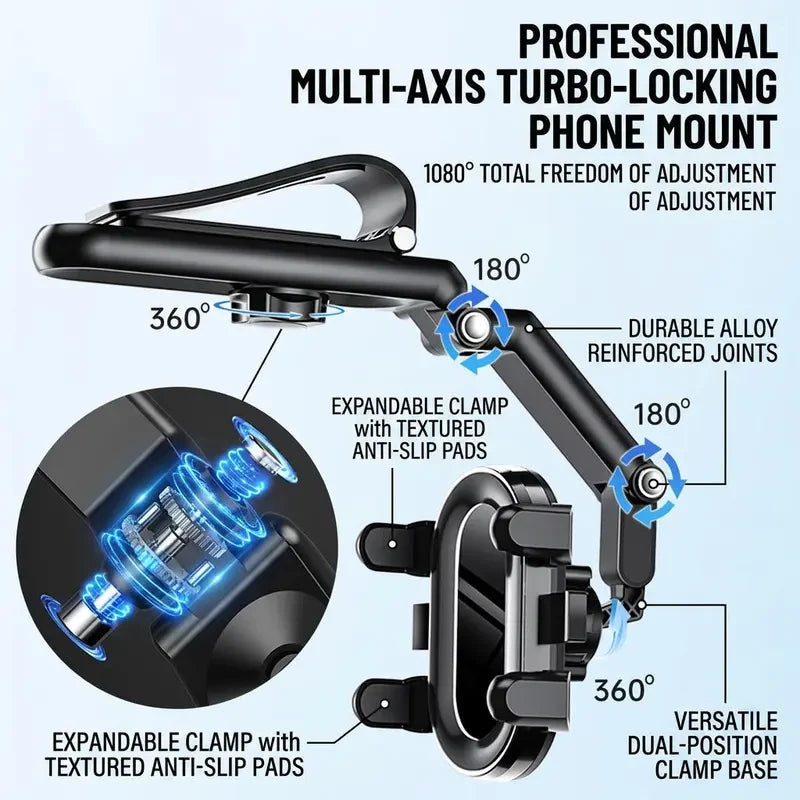 Adjustable Car Visor Phone Mount