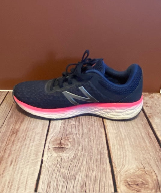 New Balance Fresh Foam Running Shoes – Navy Blue & Hot Pink Women's Sneakers
