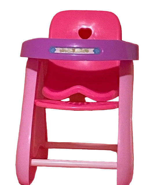 Toy Doll High Chair – Pink & Purple