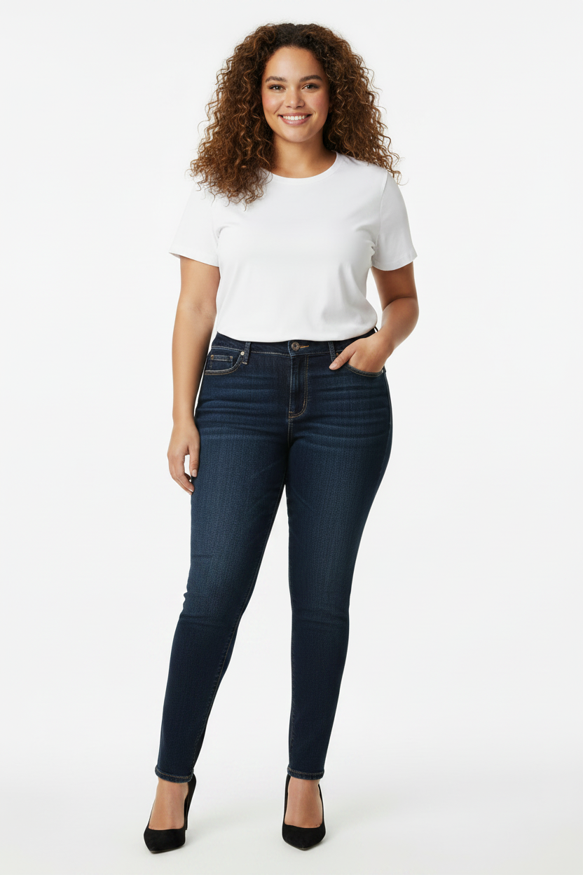 Skinny Jeans – Women's Plus Size Stretch Denim