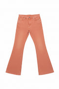 Terracotta Flare Jeans – Burnt Orange High-Rise Denim