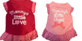 Mommy's Little One Dog Dress — Small/Medium  (XL 12-18lbs) - 15.7 inches (Set of 2)