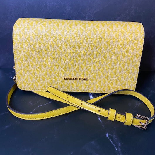 Michael Kors Jet Set Crossbody — Yellow Signature