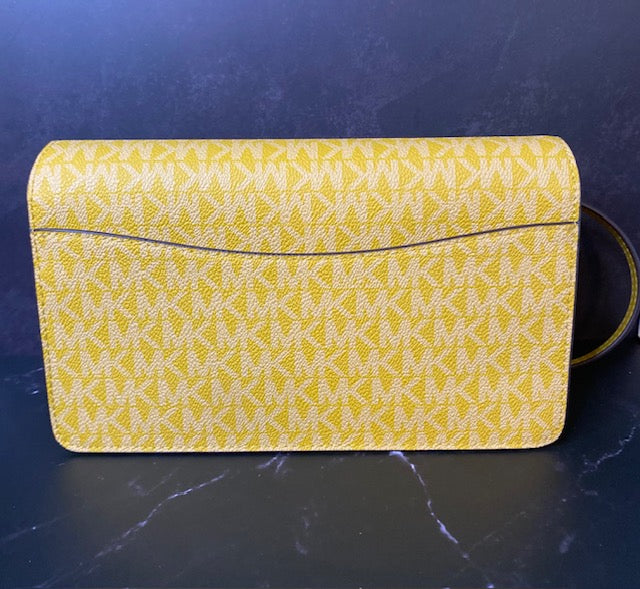 Michael Kors Jet Set Crossbody — Yellow Signature