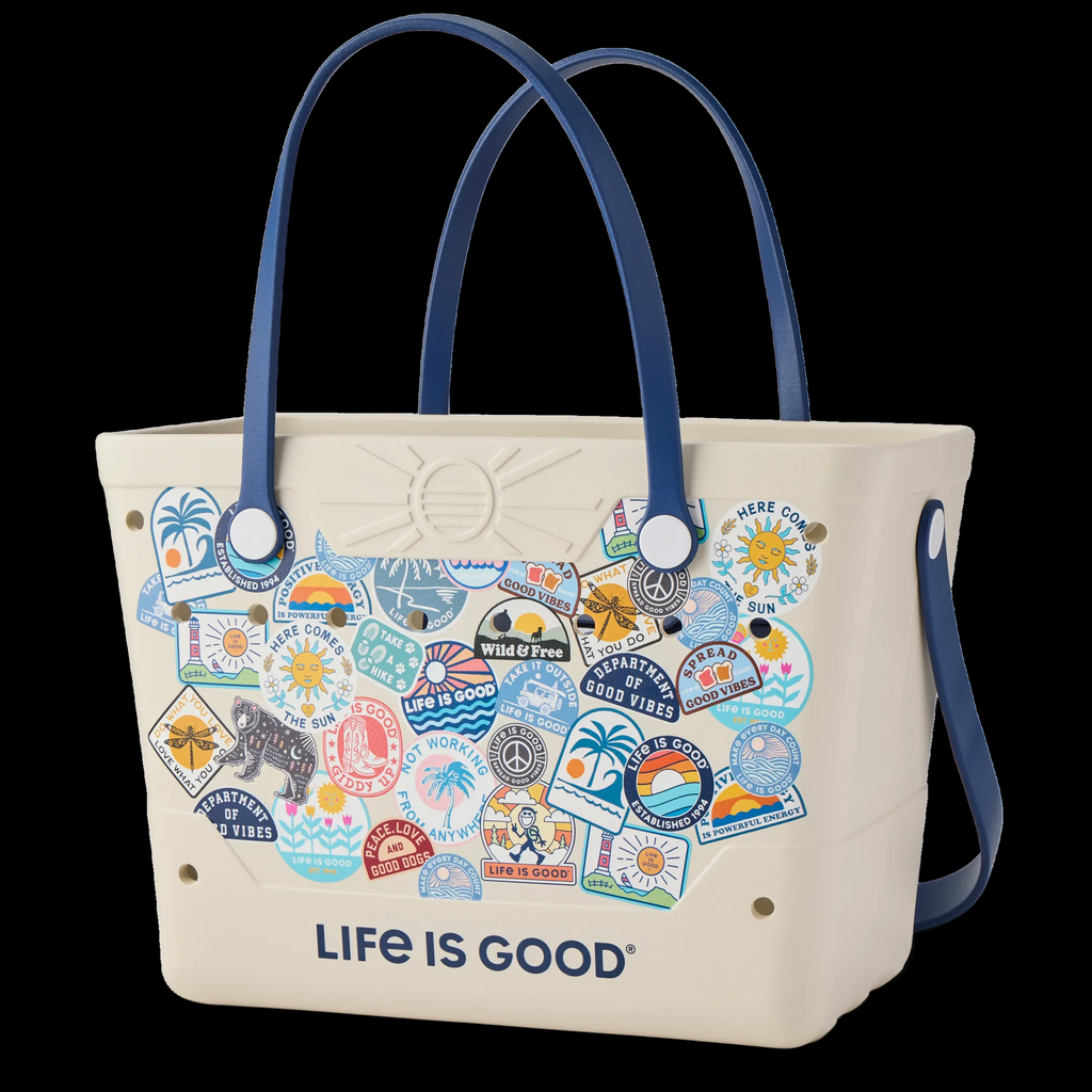 Life is Good Beachcomber Bag Birch White