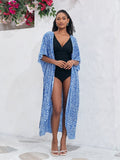 Women’s Rayon Tie-Dye Beach Cover-Up ¨C Vacation Bikini Kimono, Sun Protection Swimsuit Outerwear
