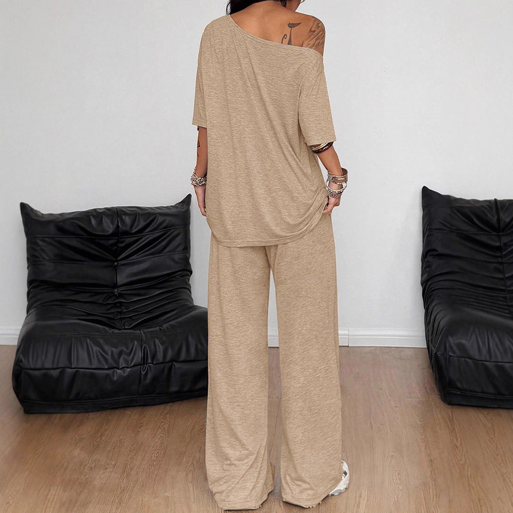 Women’s 2-piece-wide leg-loungewear-set