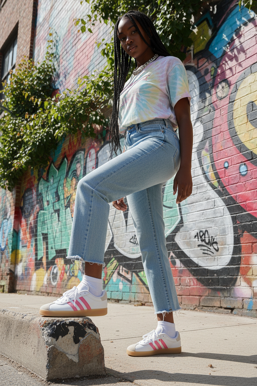Adidas Sneakers – Young Adult Black Woman