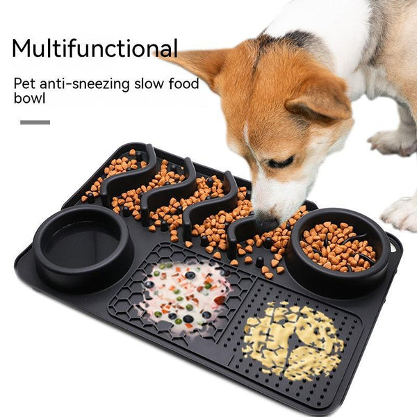 Dog Licking Mat — Silicone Slow Feeder Pad for Anxiety Relief & Dental Health