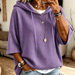 Solid-color Hoodie With Double Hoods And A Drawstring thumbnail 5