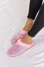 Forever Link Sequin Plush Round Toe Slippers thumbnail 3