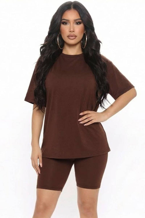 *Sale* Loose Fit Top & Bike Shorts Set