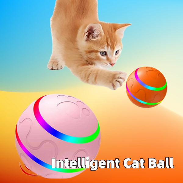 Intelligent Self-Rolling Cat Ball Toy | USB Rechargeable & Remote Control