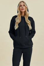Basic Bae Full Size Air Scuba Drawstring Long Sleeve Hoodie with Kangaroo Pocket thumbnail 4