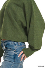 Zenana Boat Neck Balloon Sleeve Sweater thumbnail 6