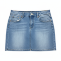 Teen Light Blue Denim Mini Skirt