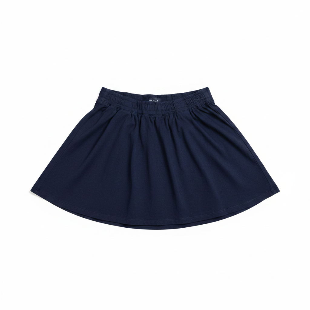 Navy Blue Uniform Skirt - Clean Product Shot