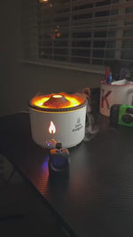 Volcano Aromatherapy Humidifier | Flame Effect Mist Diffuser with Ambient Light thumbnail 2