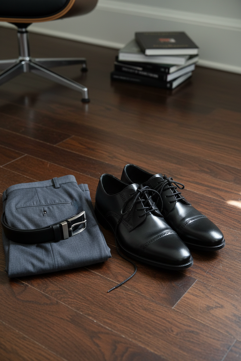 Stacy Adams Black Dress Shoes - Lifestyle