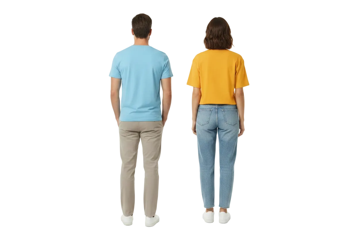 TREASURED. Models Back View