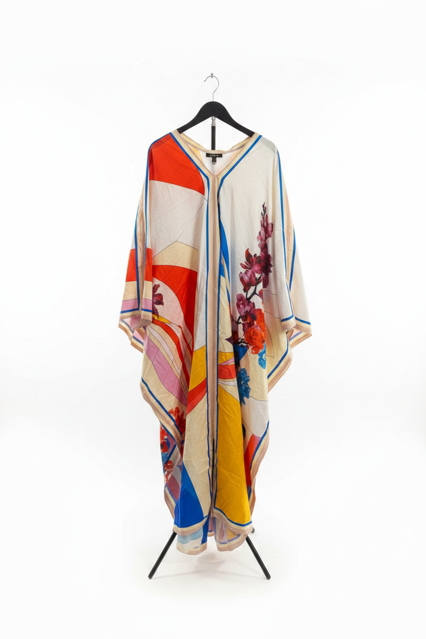 Vibrant Floral Kaftan