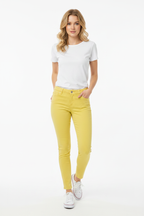 Yellow Skinny Ankle Pants Styled Look